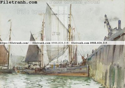 File tranh PSD tranh ve son dau thuan buom xuoi gio 2227 chất lượng cao