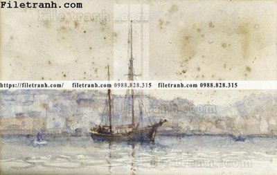 File ảnh tranh ve son dau thuan buom xuoi gio 2230 (gốc) in Hiflex