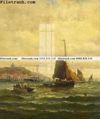 Tải file tranh gốc tranh ve son dau thuan buom xuoi gio 2234 chất lượng cao