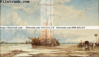 File tranh tranh ve son dau thuan buom xuoi gio 2242 (bản gốc) in canvas