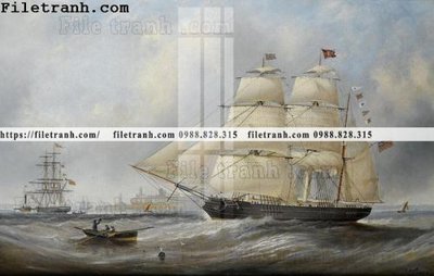 File tranh PSD tranh ve son dau thuan buom xuoi gio 2248 chất lượng cao