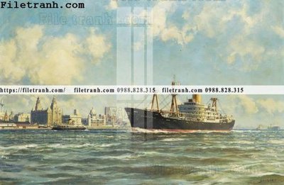 File ảnh tranh ve son dau thuan buom xuoi gio 2253 (gốc) in standee