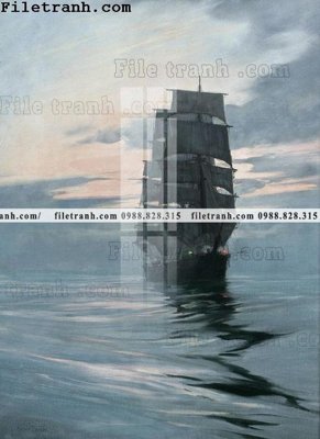 File in trần tranh ve son dau thuan buom xuoi gio 2281 (bản gốc) bầu trời