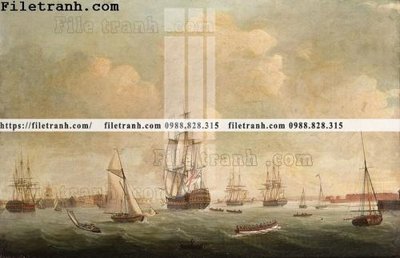 Chi tiết file tranh tráng gương tranh ve son dau thuan buom xuoi gio 2297 (ảnh gốc)