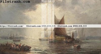 Tải file tranh ve son dau thuan buom xuoi gio 2339 (gốc) làm tranh treo tường
