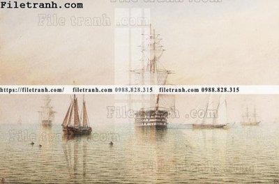 Hình ảnh gốc tranh ve son dau thuan buom xuoi gio 2348 (để in khổ lớn)