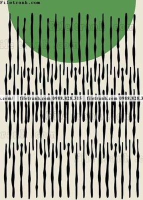 File gốc tranh ve tay truu tuong don gian 610 (in lụa) hoa văn cổ điển