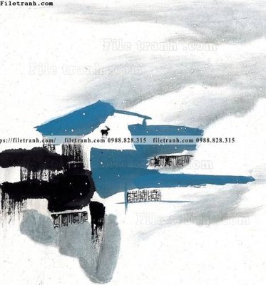 File tranh tranh ve thi tran giang nam 740 (ảnh gốc) in trần xuyên sáng