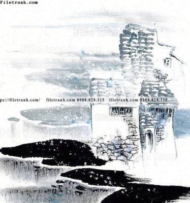 Tải file gốc tranh ve thi tran giang nam 746 (bản PSD) đầy đủ layer