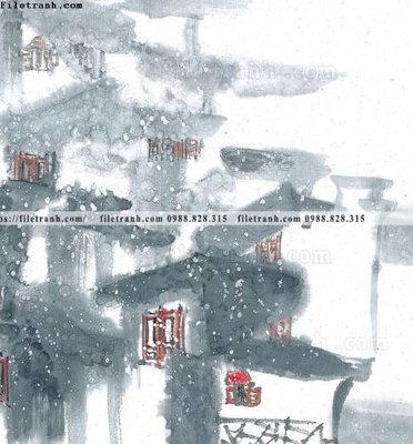 File in ấn tranh ve thi tran giang nam 764 (bản gốc) cao cấp