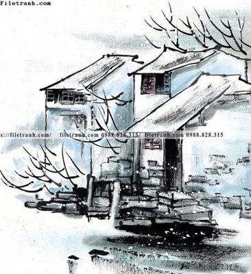 Tải file gốc tranh ve thi tran giang nam 771 (in khổ lớn) không mờ