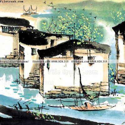 Tải file gốc tranh ve thi tran giang nam 784 (in khổ lớn) quảng cáo