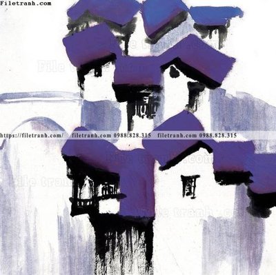 Hình ảnh gốc tranh ve thi tran giang nam 816 (để in khổ lớn)