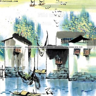 File gốc tranh ve thi tran giang nam 841 (cho in ấn) độc quyền