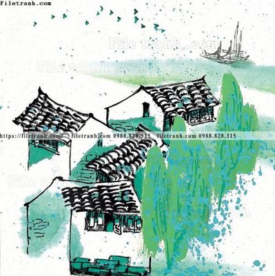 Download file tranh ve thi tran giang nam 858 (chuẩn in) chất lượng cao