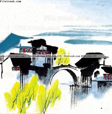 Tải về hình ảnh gốc tranh ve thi tran giang nam 859 sắc nét