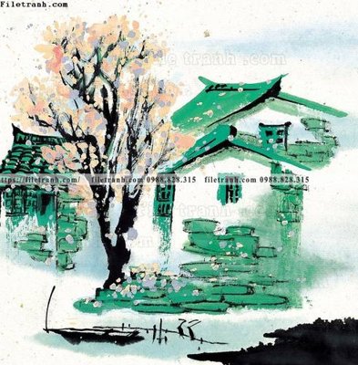 File in trần tranh ve thi tran giang nam 862 (bản gốc) mây trời