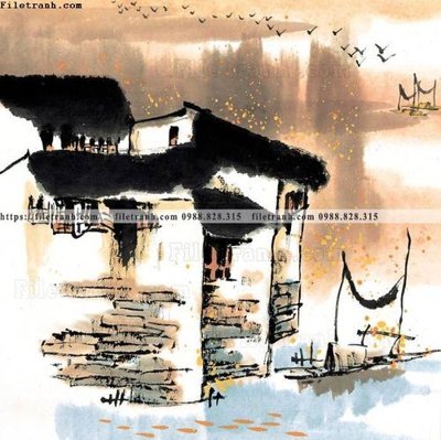 Tải file tranh ve thi tran giang nam 882 (gốc) làm file in ấn