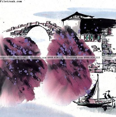 File ảnh tranh ve thi tran giang nam 886 (gốc) in backdrop sự kiện