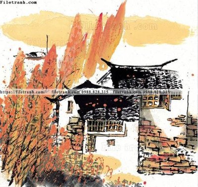 Tải file tranh ve thi tran giang nam 917 (gốc) in ấn ngay lập tức