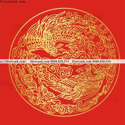 File tranh tranh vector rong vang 553 (ảnh gốc) chi tiết rõ ràng