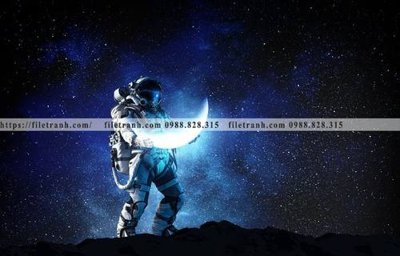 File ảnh gốc tranh vu tru phi hanh gia 118 không vỡ nét