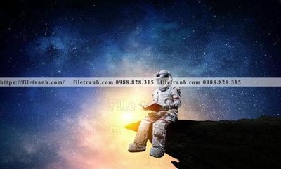 File in ấn tranh vu tru phi hanh gia 122 (bản gốc) cao cấp