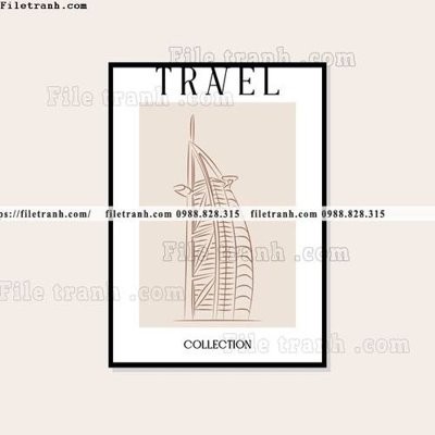 File tranh travel ban do 1503 (bản gốc) treo phòng ăn