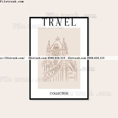 File gốc travel ban do 1536 (in 3D) nghệ thuật