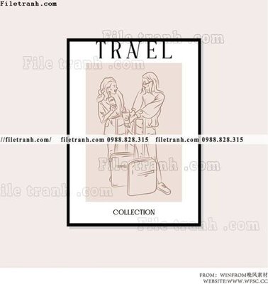 File gốc travel ban do 1564 (in tráng gương) ốp tường