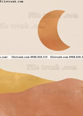 Tải file truu tuong cua Mat troi va Mat trang Morandi 604 (ảnh gốc) 300dpi truu tuong cua Mat troi va Mat trang Morandi 604