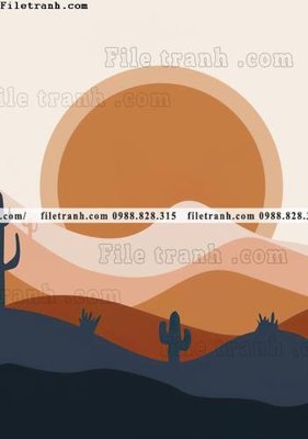 File PSD truu tuong cua Mat troi va Mat trang Morandi 608 (nguyên gốc) chất lượng cao