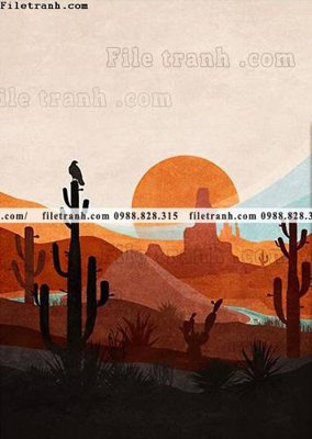 Hình ảnh file gốc truu tuong cua Mat troi va Mat trang Morandi 624 (chất lượng cao)