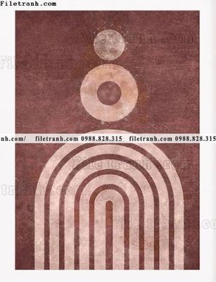 File gốc truu tuong cua Mat troi va Mat trang Morandi 629 (trang trí) phòng trẻ em