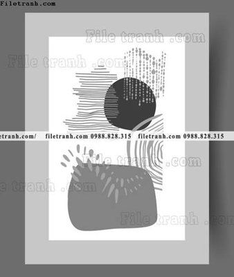 Ảnh gốc truu tuong toi gian hien dai dep 1515 (nét căng) in mica