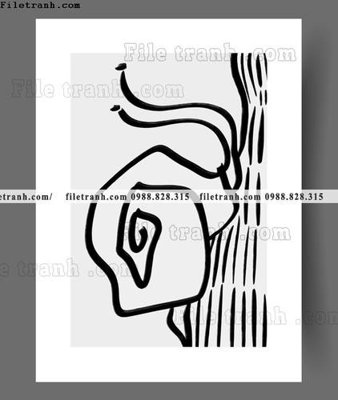 File gốc truu tuong toi gian hien dai dep 1546 (cho in 3D) độc đáo