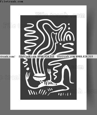 File gốc truu tuong toi gian hien dai dep 1548 (in tráng gương) ốp tường