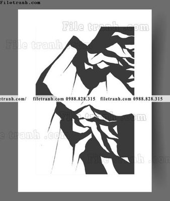 File ảnh truu tuong toi gian hien dai dep 1592 (gốc) in decal dán tường