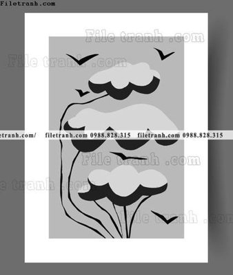 File gốc truu tuong toi gian hien dai dep 1605 (in tráng gương) hiện đại