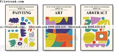 Tải file vector bo 3 truu tuong dep 1510 (gốc) chủ đề phong thủy