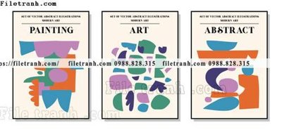 File gốc vector bo 3 truu tuong dep 1511 (in 3D) cho trang trí