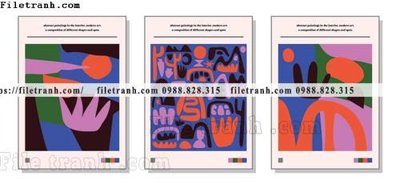 Hình ảnh file gốc vector bo 3 truu tuong dep 1519 cho in UV