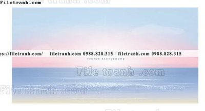 File tranh vector hinh anh bai bien dep tho mong 1501 (file gốc) chuẩn màu in