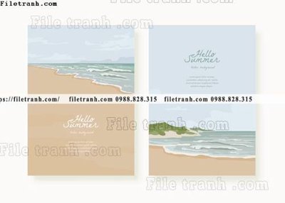 File PSD vector hinh anh bai bien dep tho mong 1508 (bản gốc) chất lượng nhất