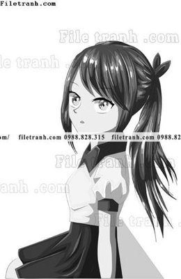 File PSD vector hinh anh co gai tranh doc 1514 (bản gốc) cho nhà in