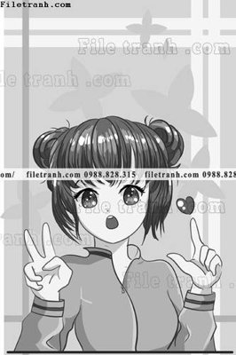 File in ấn vector hinh anh co gai tranh doc 1519 (bản gốc) chất lượng cao