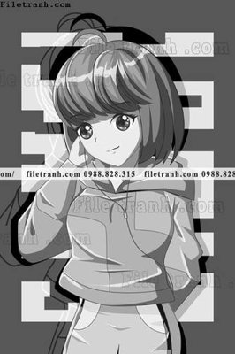 File PSD vector hinh anh co gai tranh doc 1531 (bản gốc) độ phân giải cao