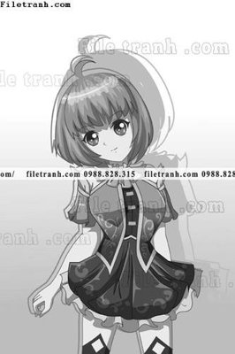 Download file gốc vector hinh anh co gai tranh doc 1535 (in mica) trong suốt