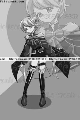 Download file gốc vector hinh anh co gai tranh doc 1539 (in lụa) cao cấp