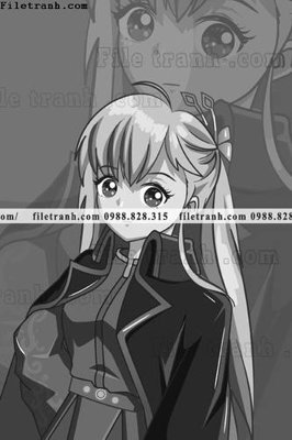 File in trần vector hinh anh co gai tranh doc 1540 (bản gốc) 5D